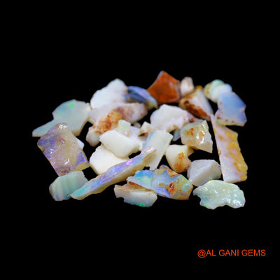 30 Pcs Wholesale Lot Natural Fire Opal Gemstone 39.00 Cts Loose Fancy Rough From Australia 4X7 TO 7X23 MM RD-11
