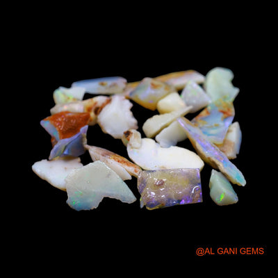 30 Pcs Wholesale Lot Natural Fire Opal Gemstone 39.00 Cts Loose Fancy Rough From Australia 4X7 TO 7X23 MM RD-11