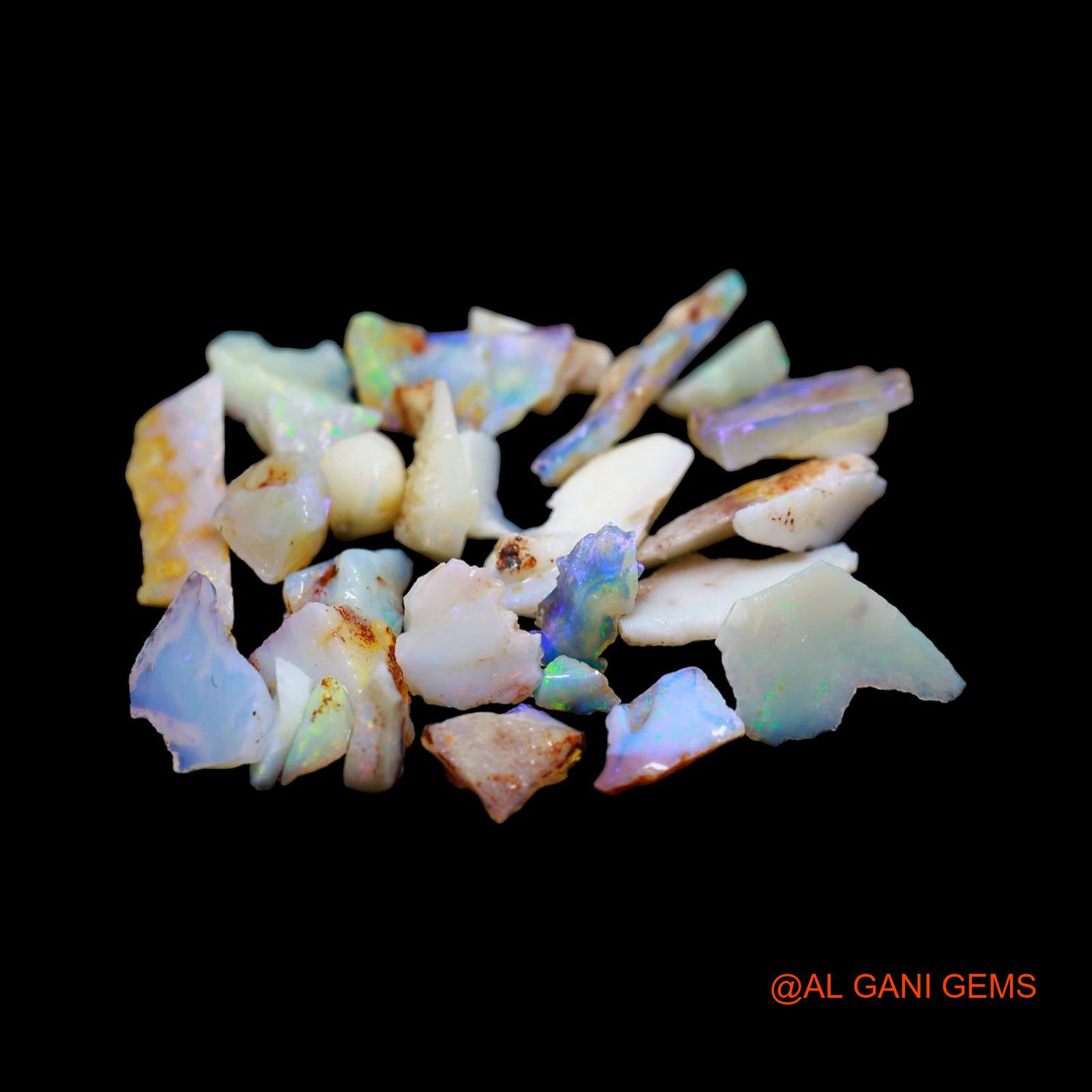 30 Pcs Wholesale Lot Natural Fire Opal Gemstone 39.00 Cts Loose Fancy Rough From Australia 4X7 TO 7X23 MM RD-11