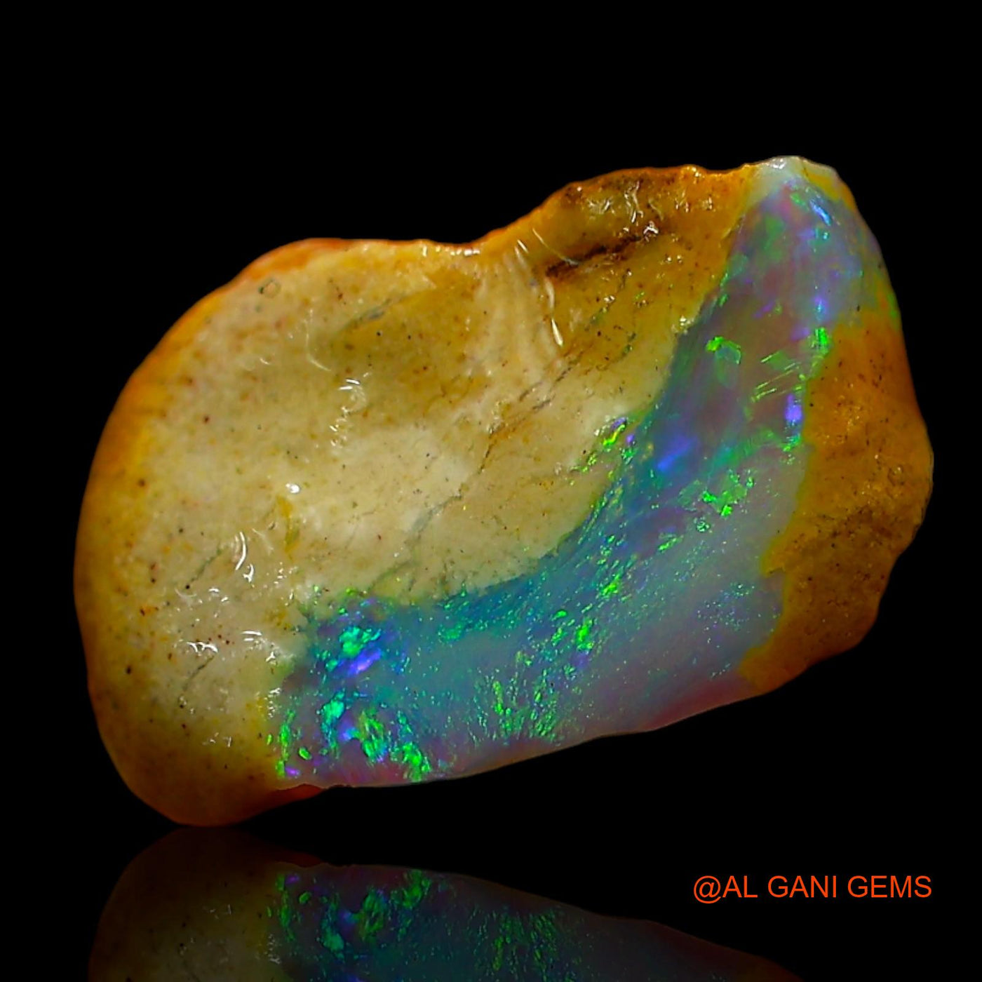 2.00 Cts Natural Australian Fire Opal Loose Gemstone Fancy Rough 12x8x4 mm RD-120