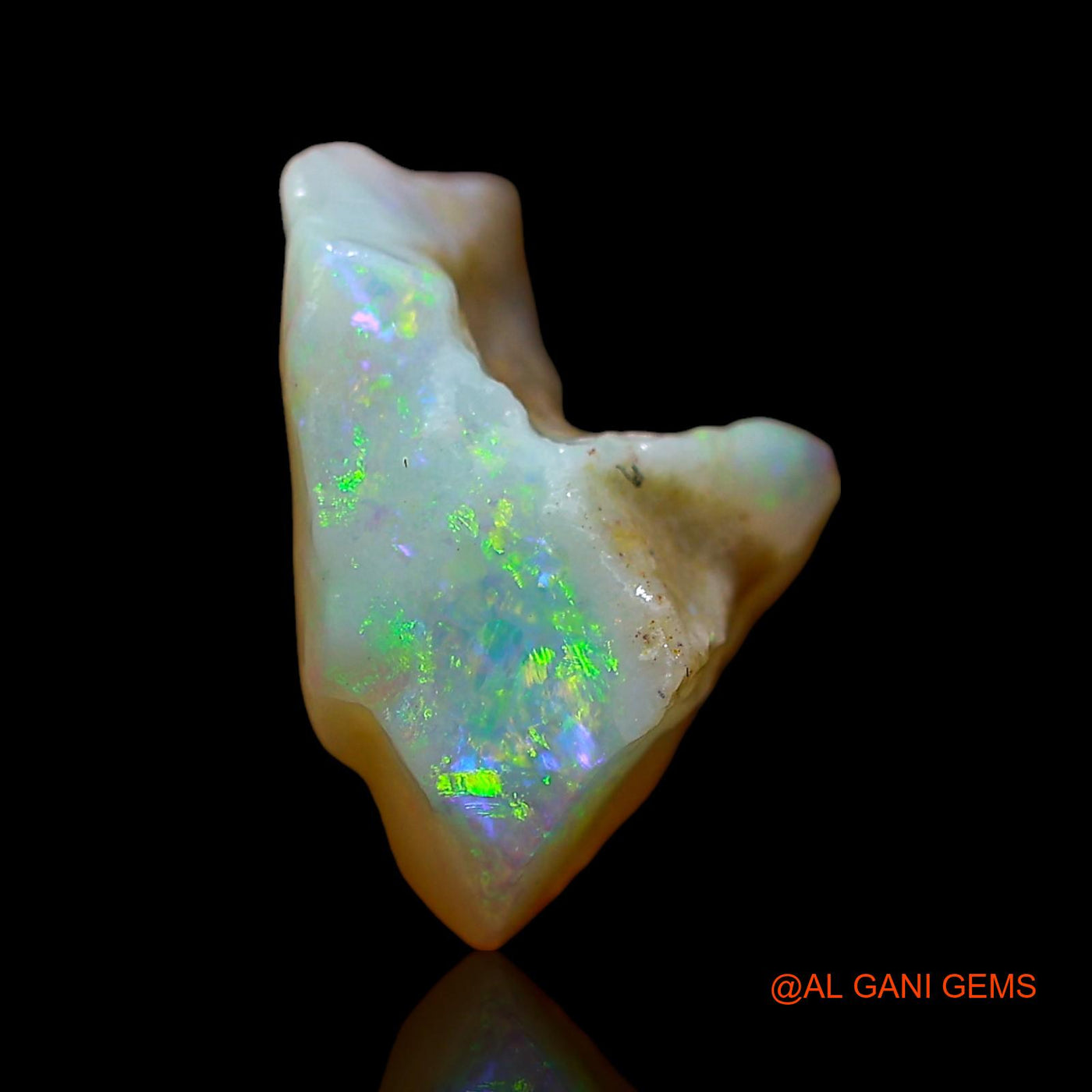 Natural Fire Opal Gemstone 3.00 Cts Loose Fancy Rough From Australia 13x9x7 mm RD-123
