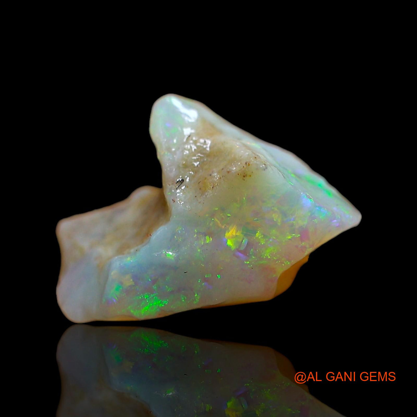 Natural Fire Opal Gemstone 3.00 Cts Loose Fancy Rough From Australia 13x9x7 mm RD-123