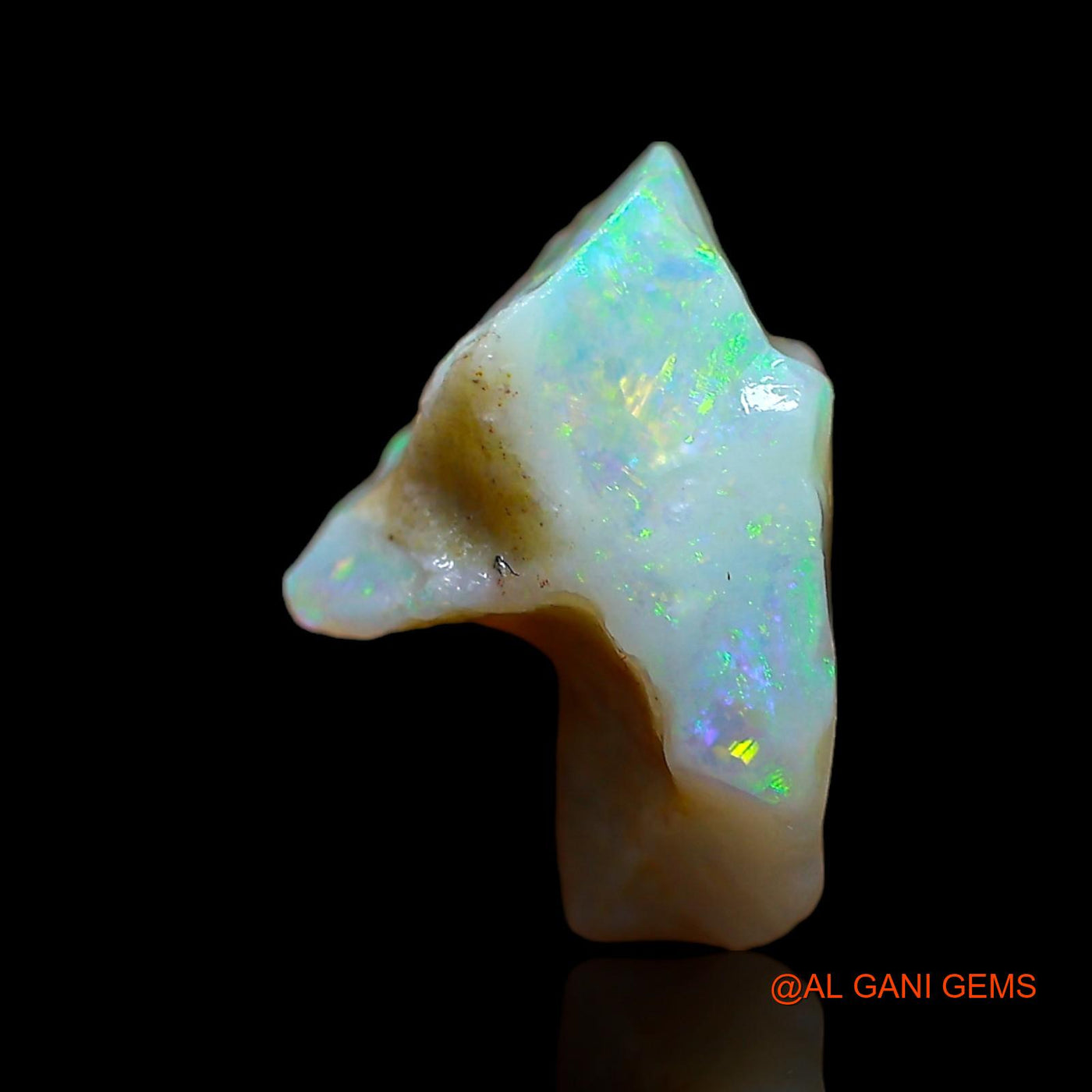 Natural Fire Opal Gemstone 3.00 Cts Loose Fancy Rough From Australia 13x9x7 mm RD-123