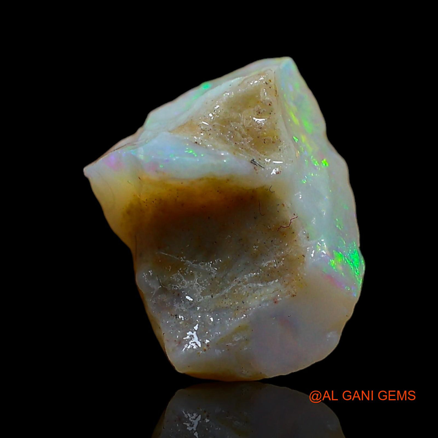Natural Fire Opal Gemstone 3.00 Cts Loose Fancy Rough From Australia 13x9x7 mm RD-123