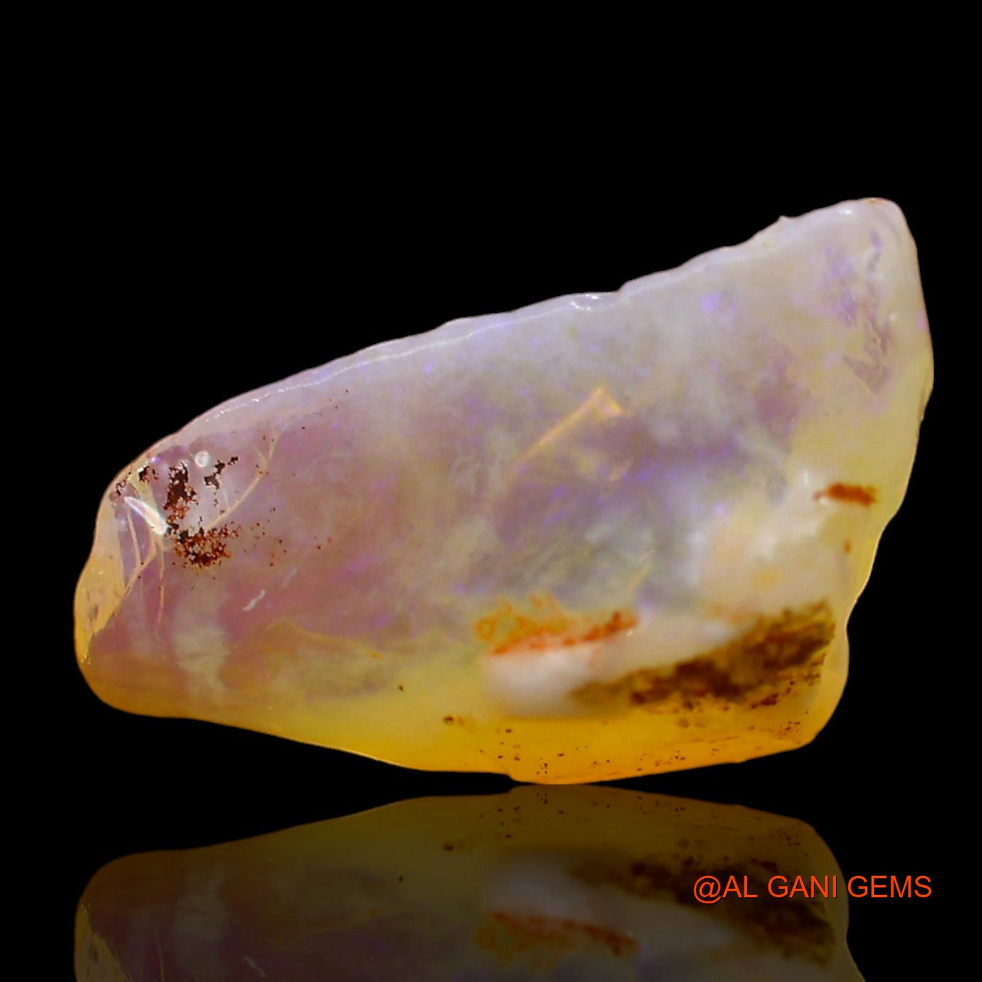 2.00 Cts Natural Australian Fire Opal Loose Gemstone Fancy Rough 14x7x6 mm RD-127