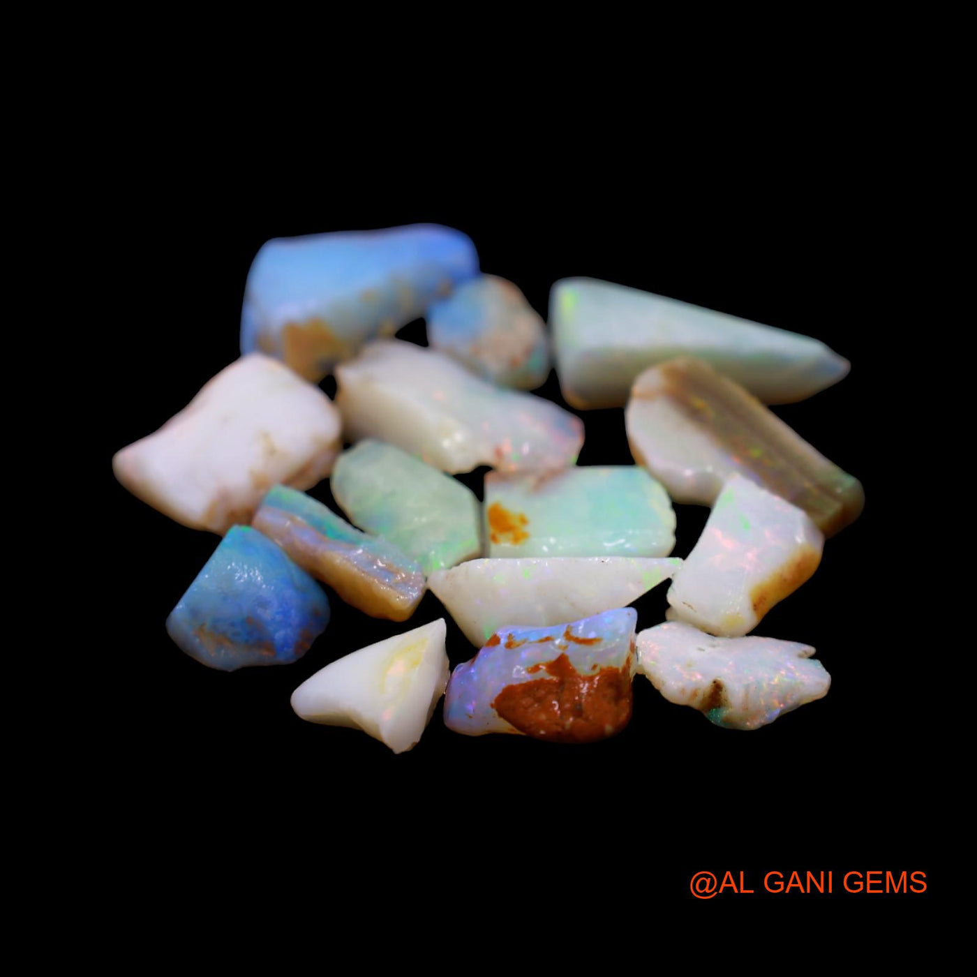 14 Pcs 24.00 Cts Natural Australian Fire Opal Loose Gemstone Fancy Rough Wholesale Lot 6X7 TO 6X17 MM RD-12