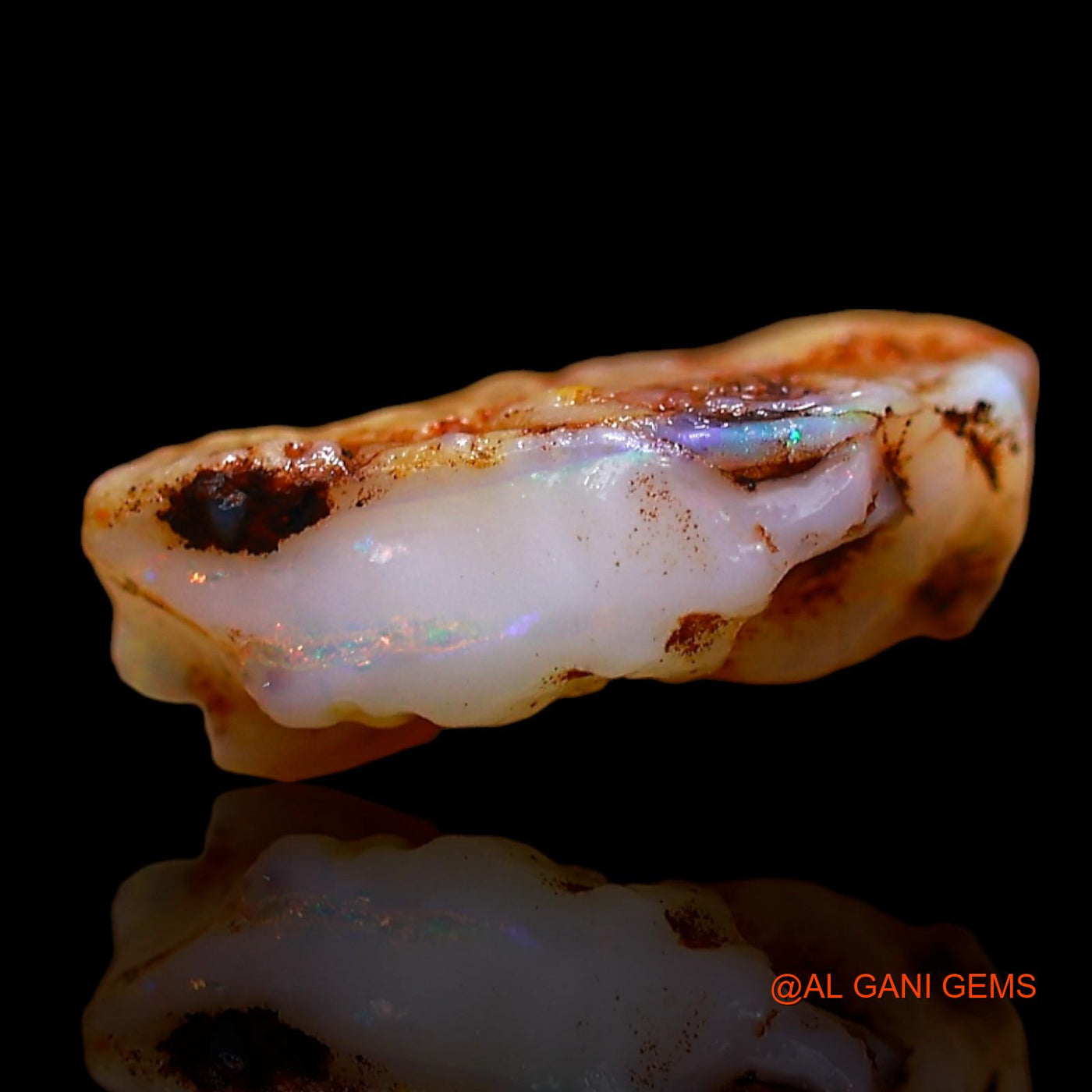 2.00 Cts Natural Australian Fire Opal Loose Gemstone Fancy Rough 13x8x4 mm RD-135