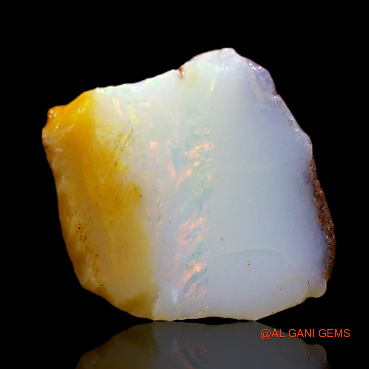 3.00 Cts Natural Australian Fire Opal Loose Gemstone Fancy Rough 10x10x5 mm RD-142