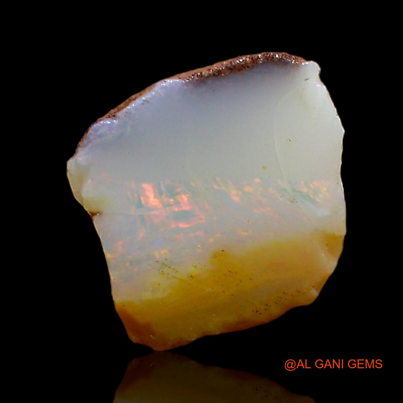 3.00 Cts Natural Australian Fire Opal Loose Gemstone Fancy Rough 10x10x5 mm RD-142