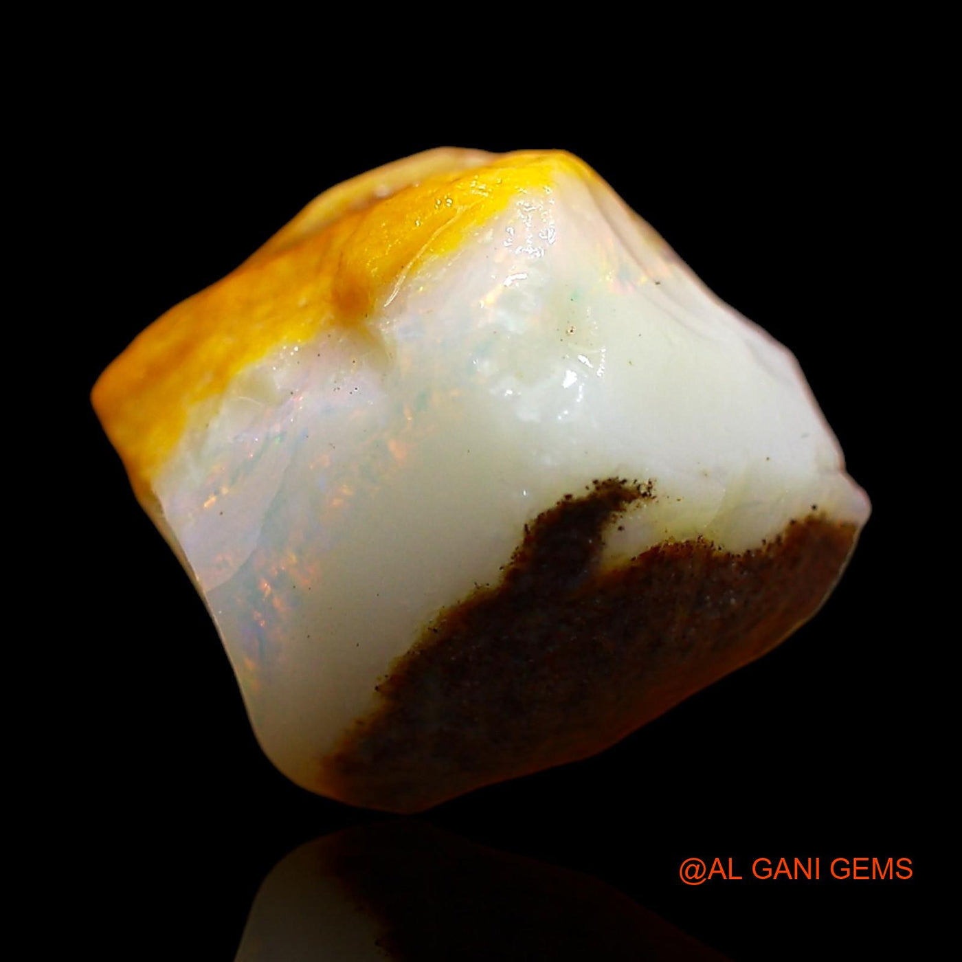 3.00 Cts Natural Australian Fire Opal Loose Gemstone Fancy Rough 10x10x5 mm RD-142