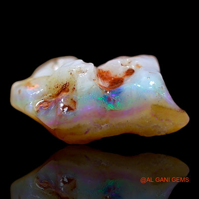 Natural Untreated Fire Opal Loose Gemstone Fancy Rough From Australia 2.00 Cts 10x10x5 mm RD-145