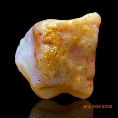 Natural Untreated Fire Opal Loose Gemstone Fancy Rough From Australia 2.00 Cts 10x10x5 mm RD-145