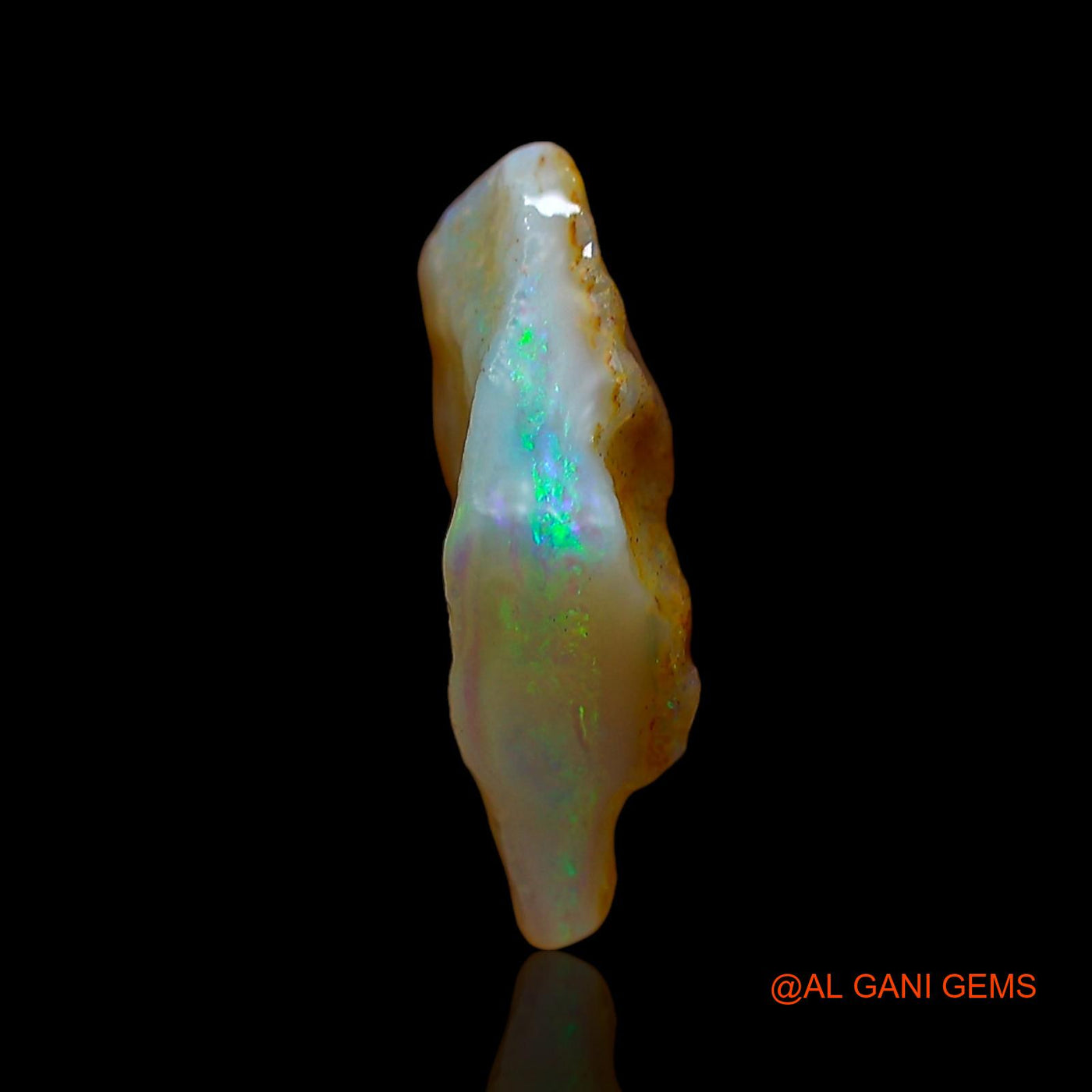 Natural Fire Opal Gemstone 1.00 Cts Loose Fancy Rough From Australia 14x7x4 mm RD-149