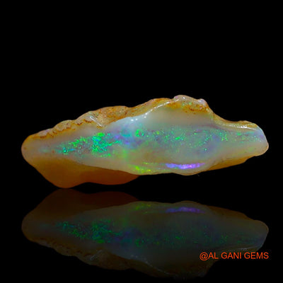 Natural Fire Opal Gemstone 1.00 Cts Loose Fancy Rough From Australia 14x7x4 mm RD-149