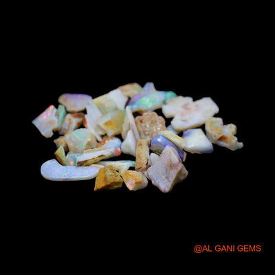 35 Pcs Wholesale Lot Natural Fire Opal Gemstone 40.00 Cts Loose Fancy Rough From Australia 4X6 TO 14X16 MM RD-14