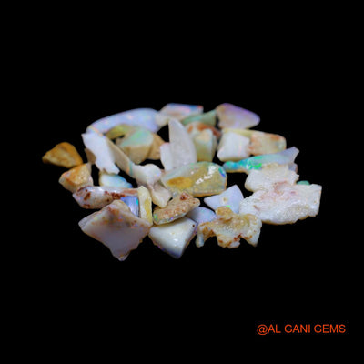35 Pcs Wholesale Lot Natural Fire Opal Gemstone 40.00 Cts Loose Fancy Rough From Australia 4X6 TO 14X16 MM RD-14