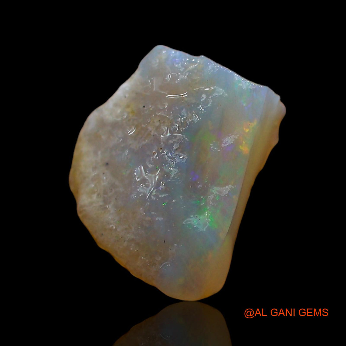 2.00 Cts Natural Australian Fire Opal Loose Gemstone Fancy Rough 10x9x4 mm RD-150