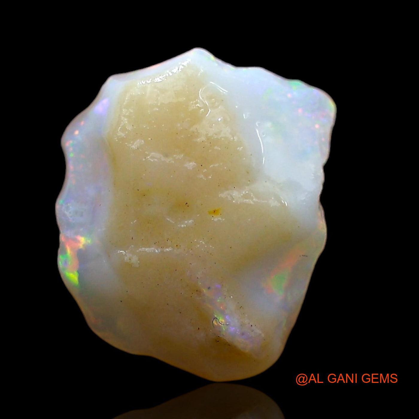2.00 Cts Natural Australian Fire Opal Loose Gemstone Fancy Rough 10x9x3 mm RD-152