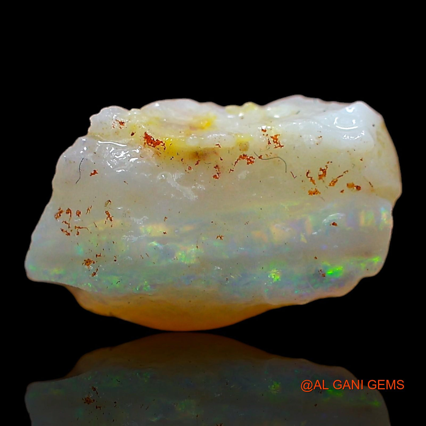 Natural Untreated Fire Opal Loose Gemstone Fancy Rough From Australia 2.00 Cts 12x7x7 mm RD-154