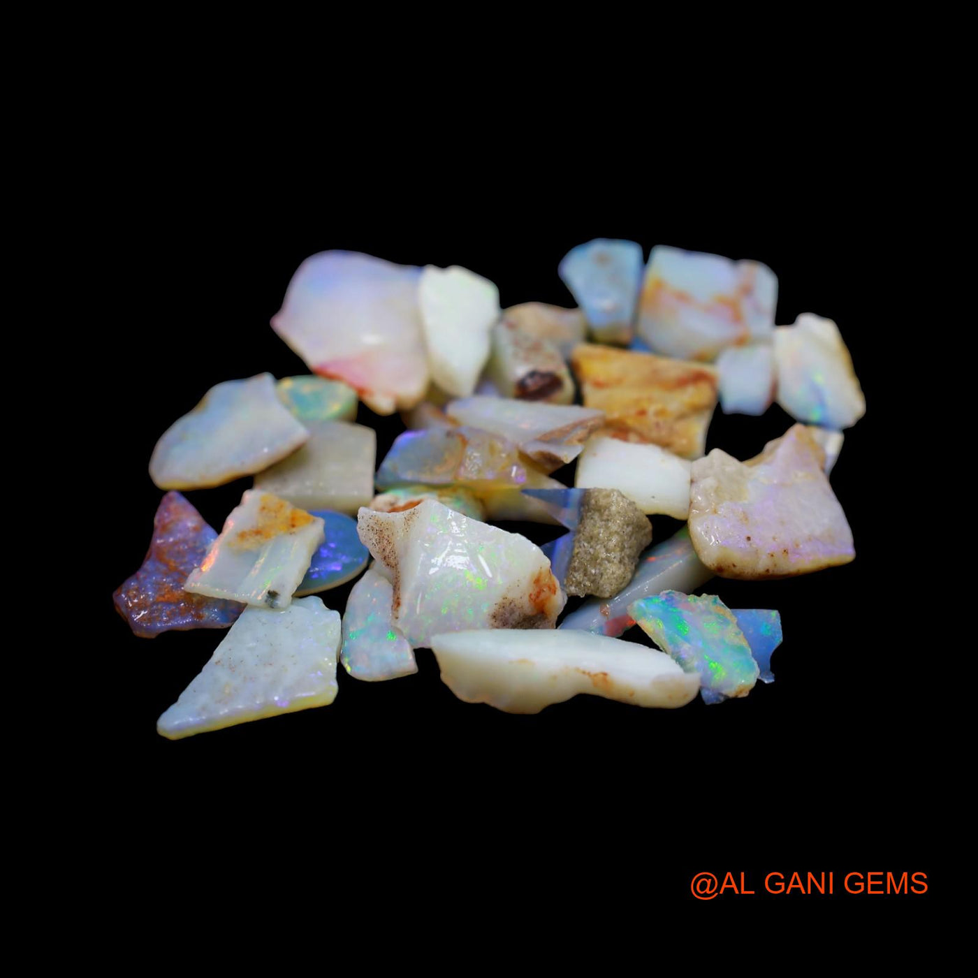 33 Pcs Wholesale Lot Natural Fire Opal Gemstone 42.00 Cts Loose Fancy Rough From Australia 4X5 TO 7X18 MM RD-15