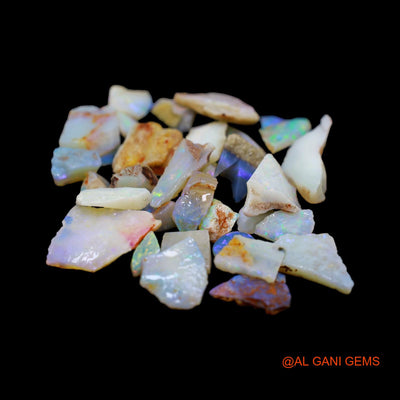 33 Pcs Wholesale Lot Natural Fire Opal Gemstone 42.00 Cts Loose Fancy Rough From Australia 4X5 TO 7X18 MM RD-15