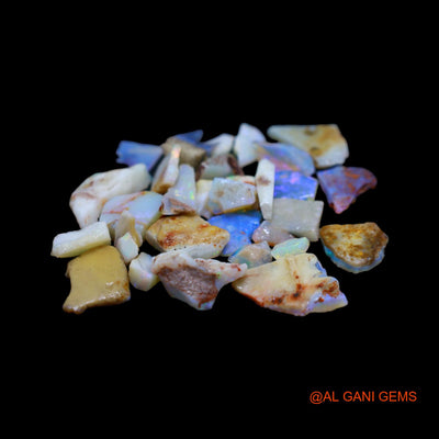 33 Pcs Wholesale Lot Natural Fire Opal Gemstone 42.00 Cts Loose Fancy Rough From Australia 4X5 TO 7X18 MM RD-15
