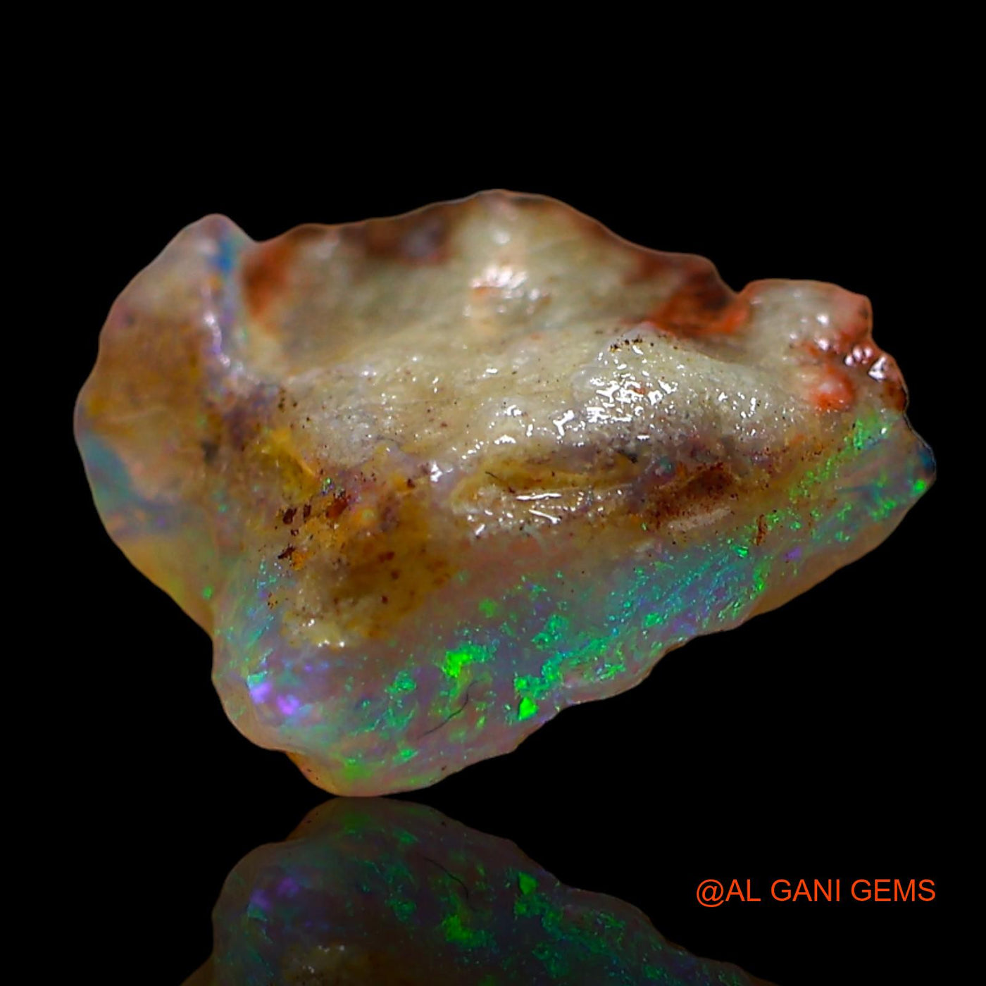 1.00 Cts Natural Australian Fire Opal Loose Gemstone Fancy Rough 11x8x4 mm RD-165