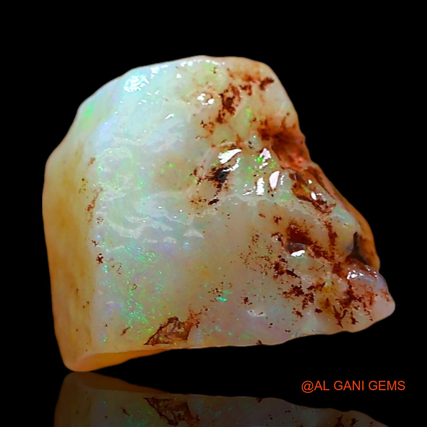 2.00 Cts Natural Australian Fire Opal Loose Gemstone Fancy Rough 10x8x6 mm RD-169
