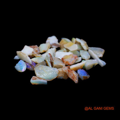 37 Pcs 53.00 Cts Natural Australian Fire Opal Loose Gemstone Fancy Rough Wholesale Lot 3X5 TO 4X18 MM RD-16