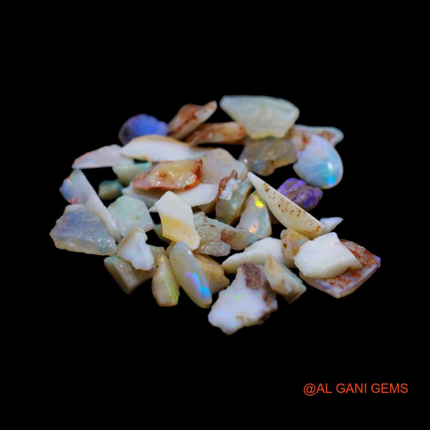 37 Pcs 53.00 Cts Natural Australian Fire Opal Loose Gemstone Fancy Rough Wholesale Lot 3X5 TO 4X18 MM RD-16