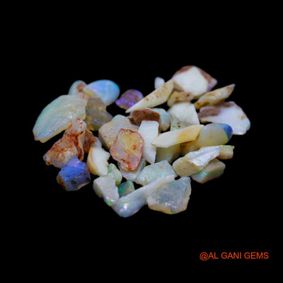 37 Pcs 53.00 Cts Natural Australian Fire Opal Loose Gemstone Fancy Rough Wholesale Lot 3X5 TO 4X18 MM RD-16