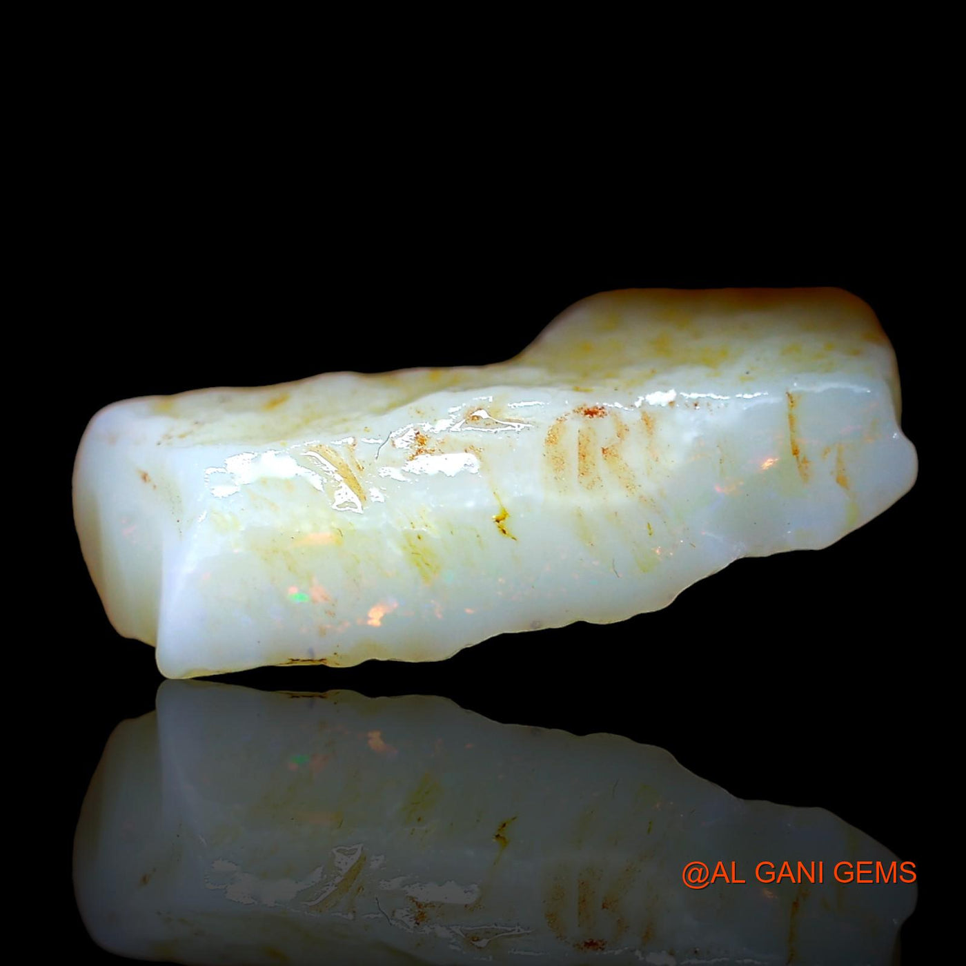 5.00 Cts Natural Australian Fire Opal Loose Gemstone Fancy Rough 19x11x5 mm RD-179