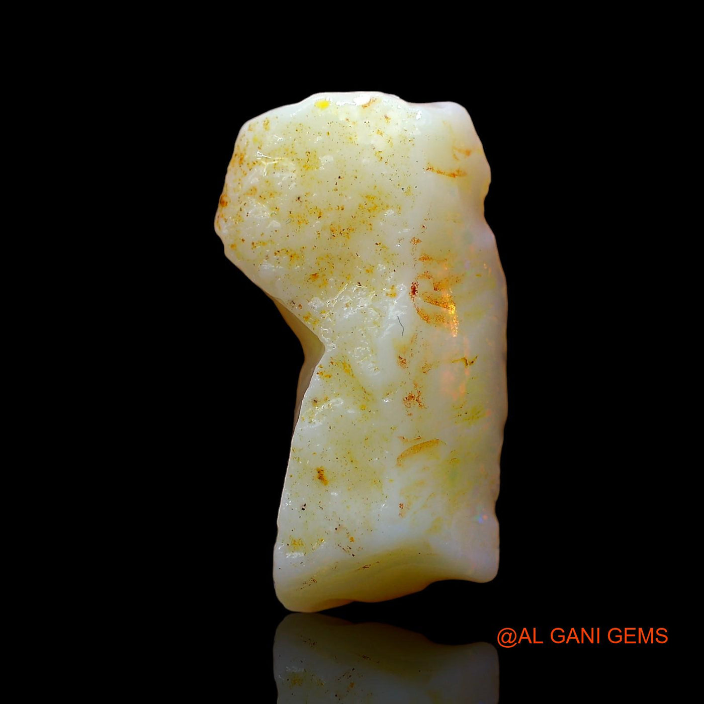 5.00 Cts Natural Australian Fire Opal Loose Gemstone Fancy Rough 19x11x5 mm RD-179