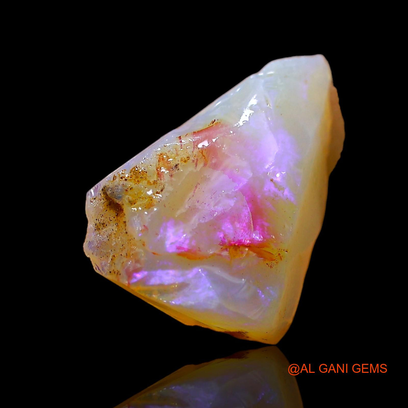 3.00 Cts Natural Australian Fire Opal Loose Gemstone Fancy Rough 16x11x4 mm RD-184