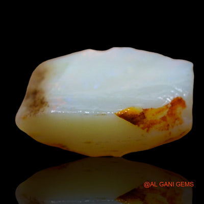 Natural Fire Opal Gemstone 4.00 Cts Loose Fancy Rough From Australia 14x9x4 mm RD-187