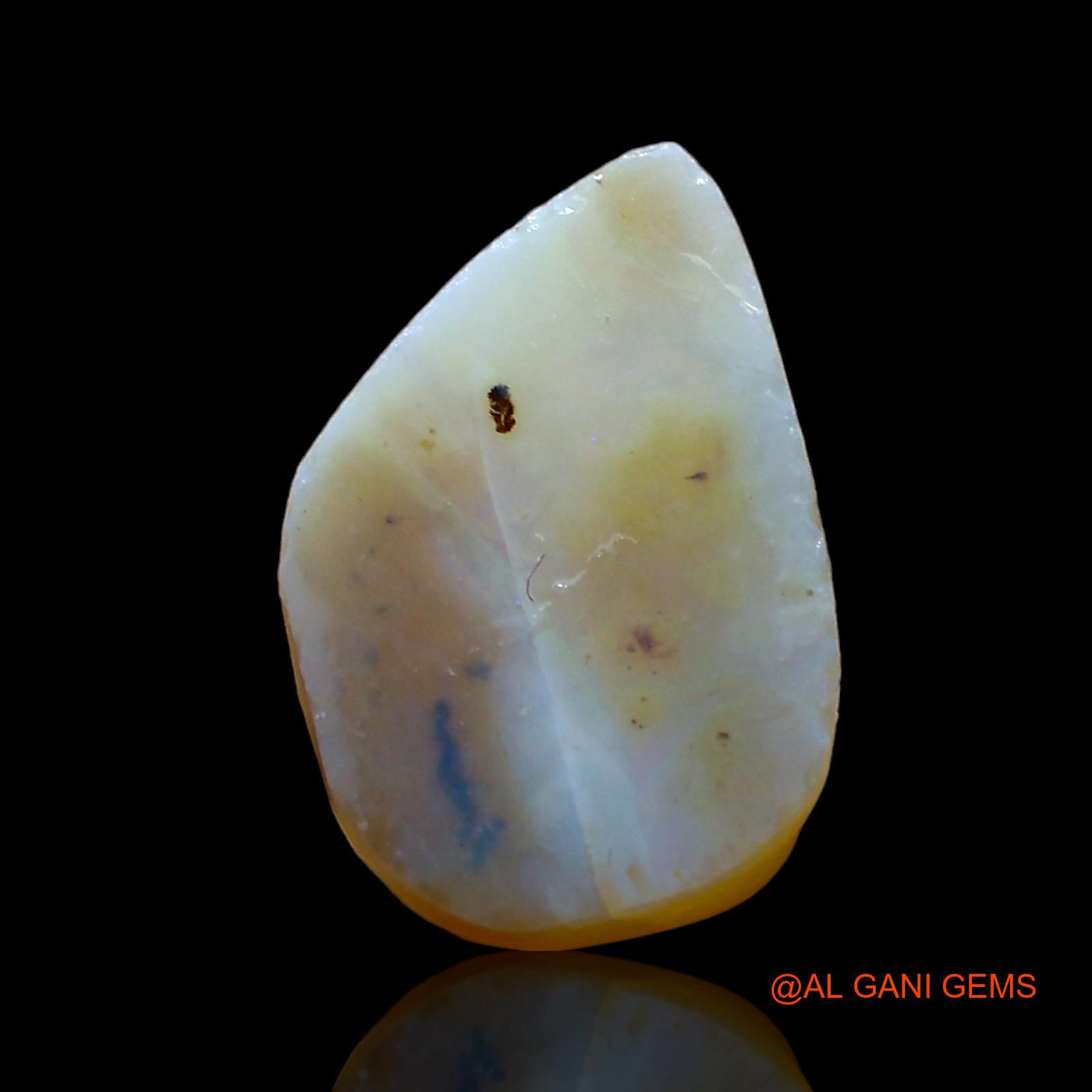 Natural Fire Opal Gemstone 3.00 Cts Loose Fancy Rough From Australia 14x9x3 mm RD-188