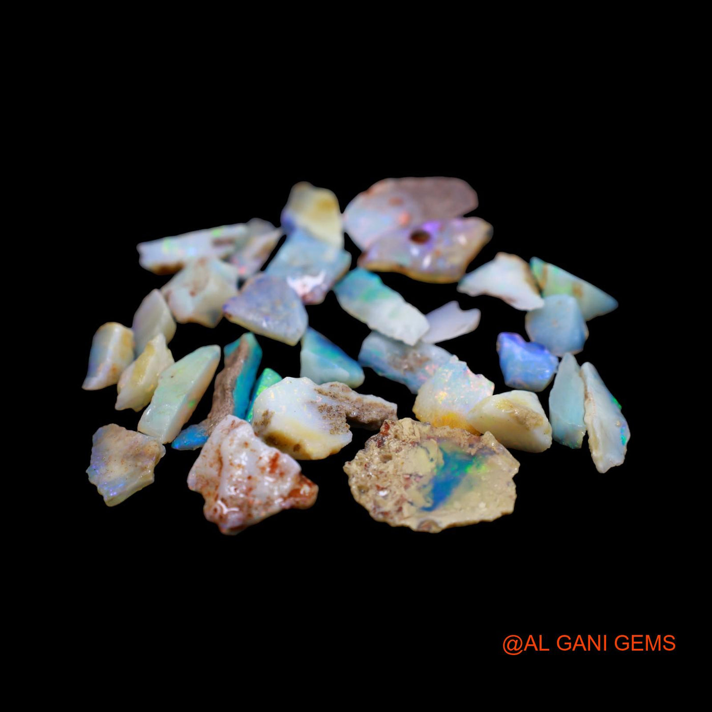 32 Pcs 40.00 Cts Natural Australian Fire Opal Loose Gemstone Fancy Rough Wholesale Lot 3X5 TO 15X17 MM RD-18