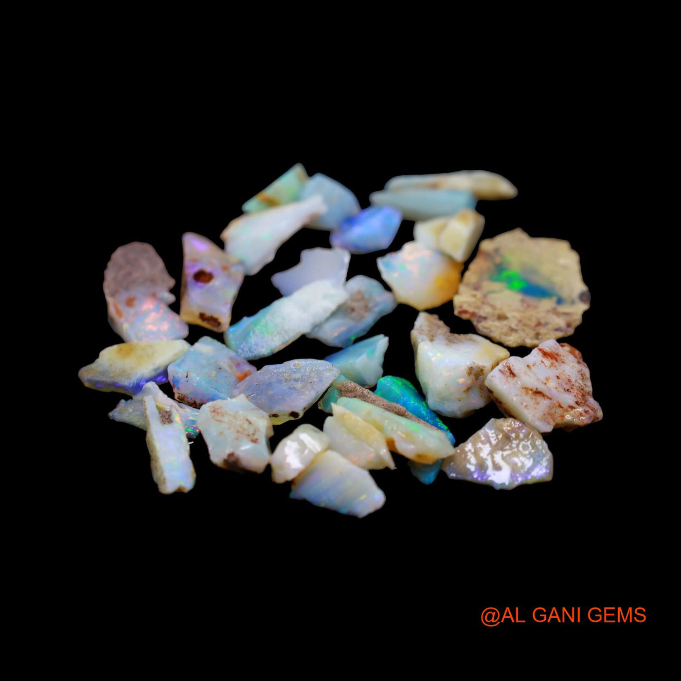 32 Pcs 40.00 Cts Natural Australian Fire Opal Loose Gemstone Fancy Rough Wholesale Lot 3X5 TO 15X17 MM RD-18