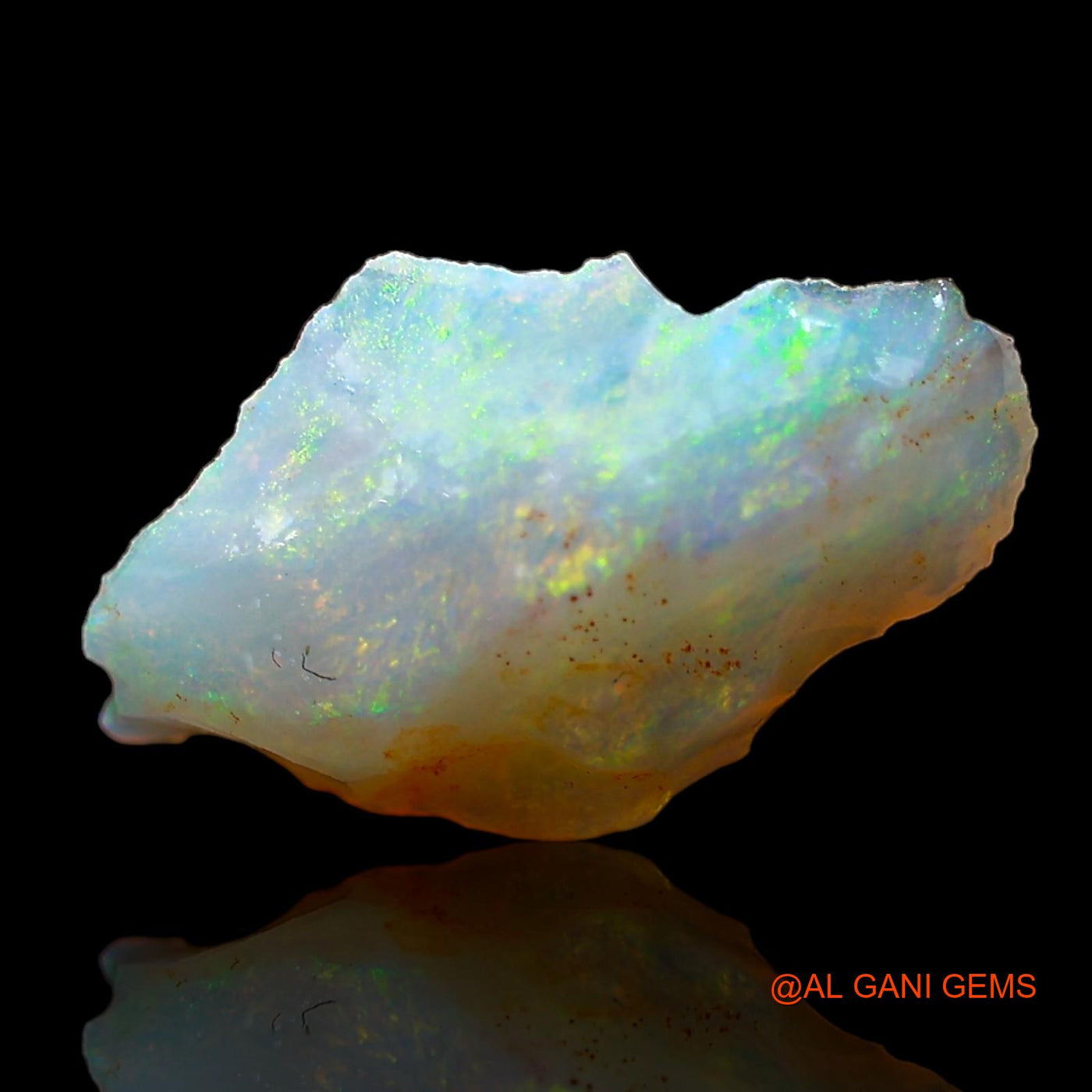 1.00 Cts Natural Australian Fire Opal Loose Gemstone Fancy Rough 14x8x3 mm RD-191
