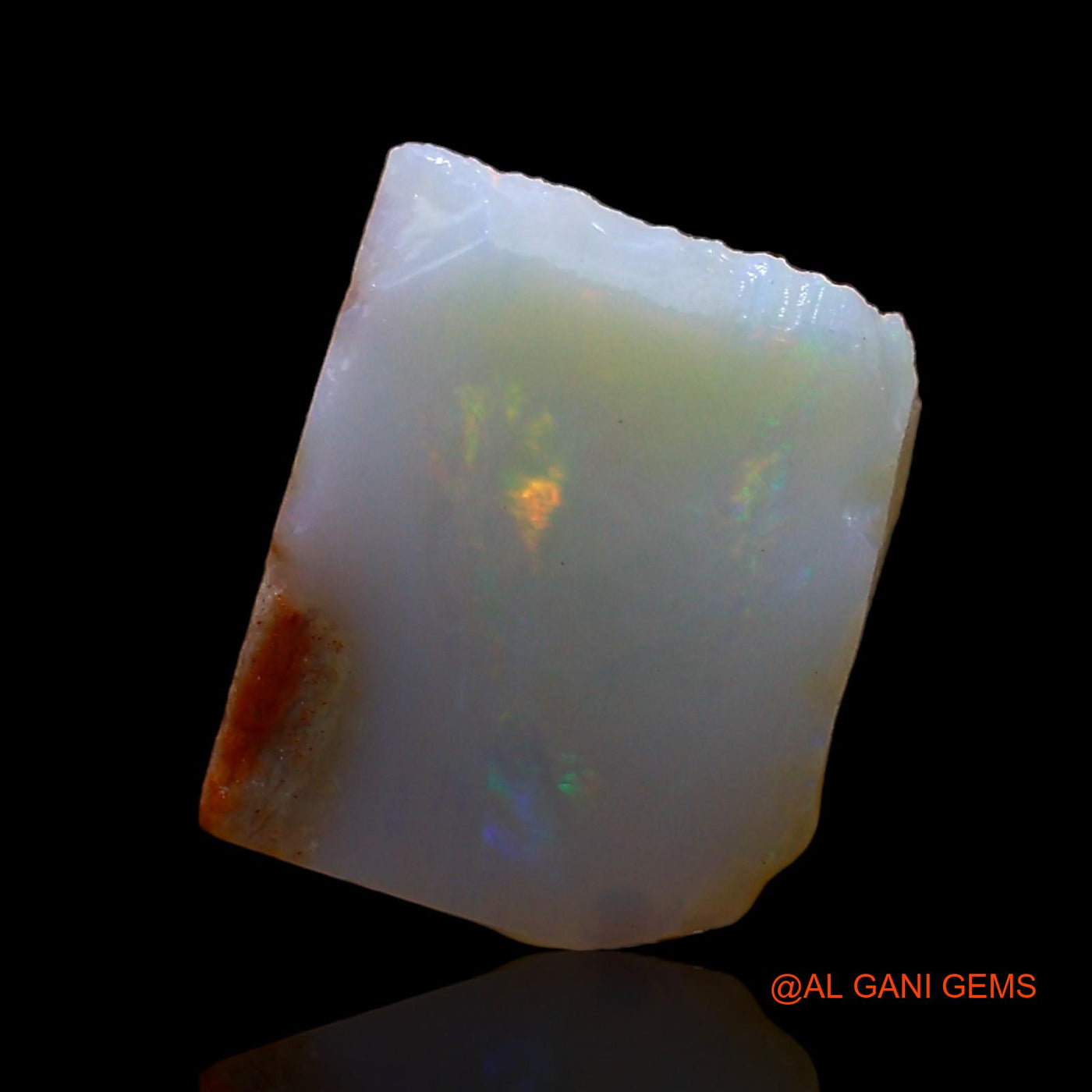 2.00 Cts Natural Australian Fire Opal Loose Gemstone Fancy Rough 10x8x3 mm RD-196