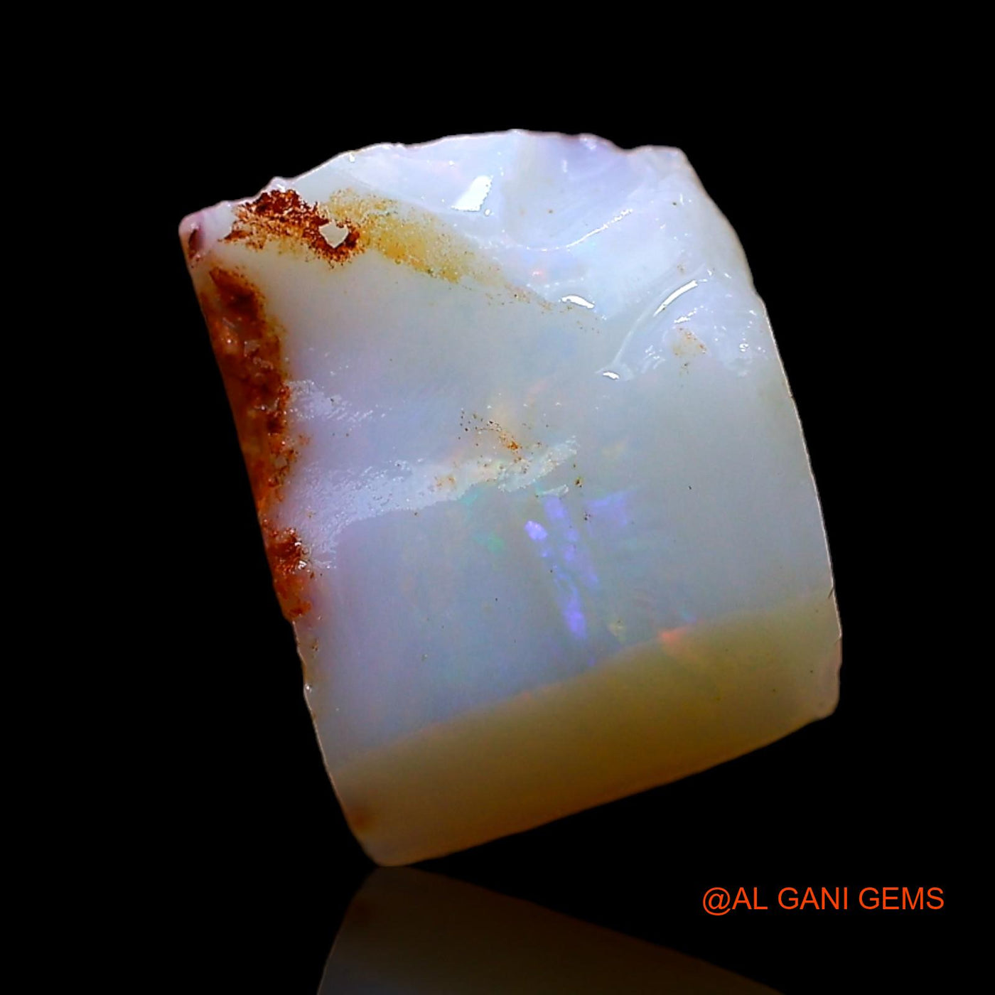 2.00 Cts Natural Australian Fire Opal Loose Gemstone Fancy Rough 10x8x3 mm RD-196