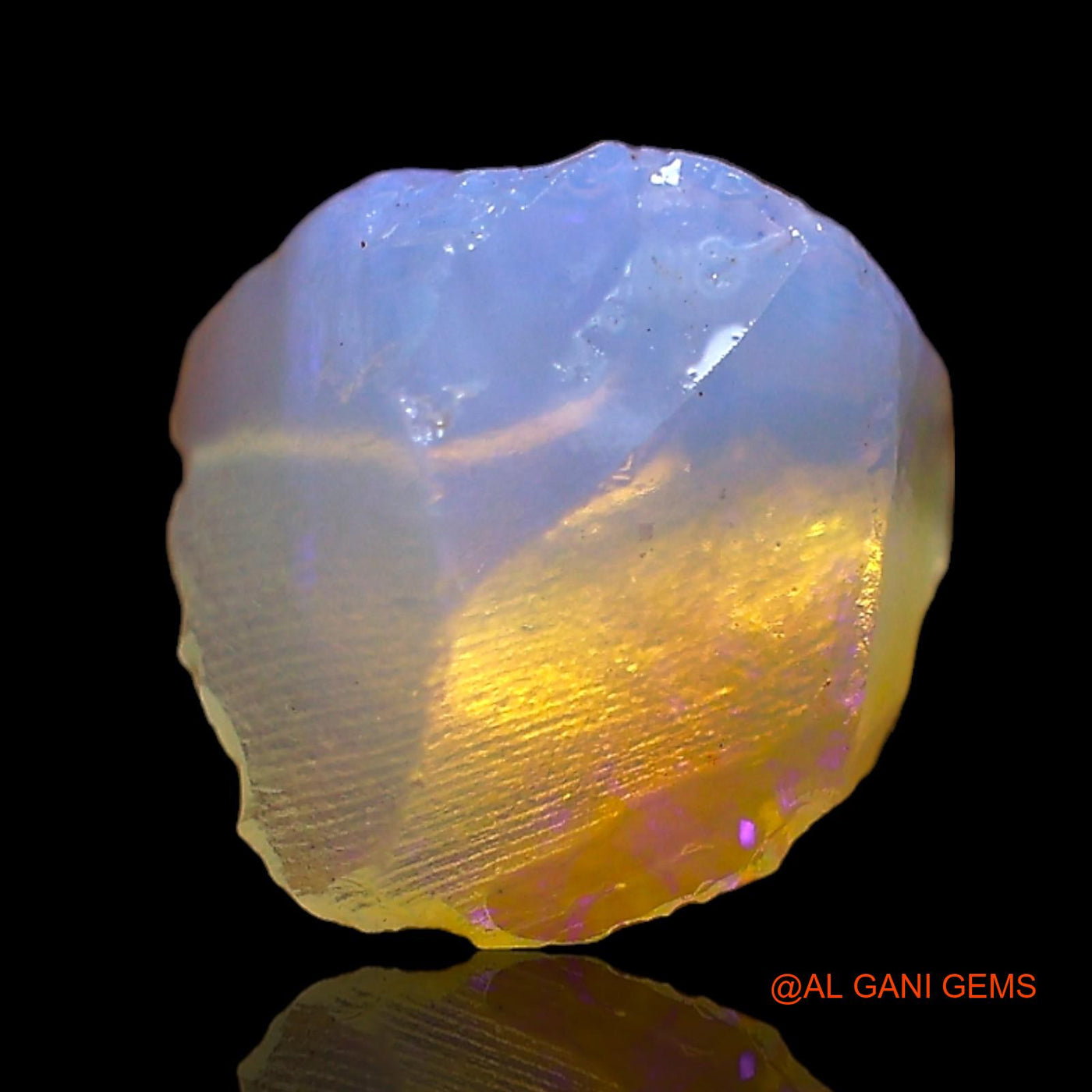2.00 Cts Natural Australian Fire Opal Loose Gemstone Fancy Rough 9x8x5 mm RD-198