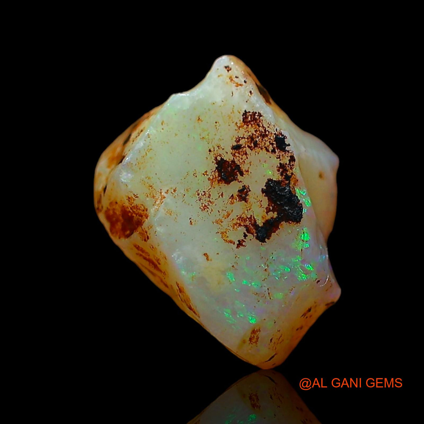 2.00 Cts Natural Australian Fire Opal Loose Gemstone Fancy Rough 9x7x6 mm RD-200