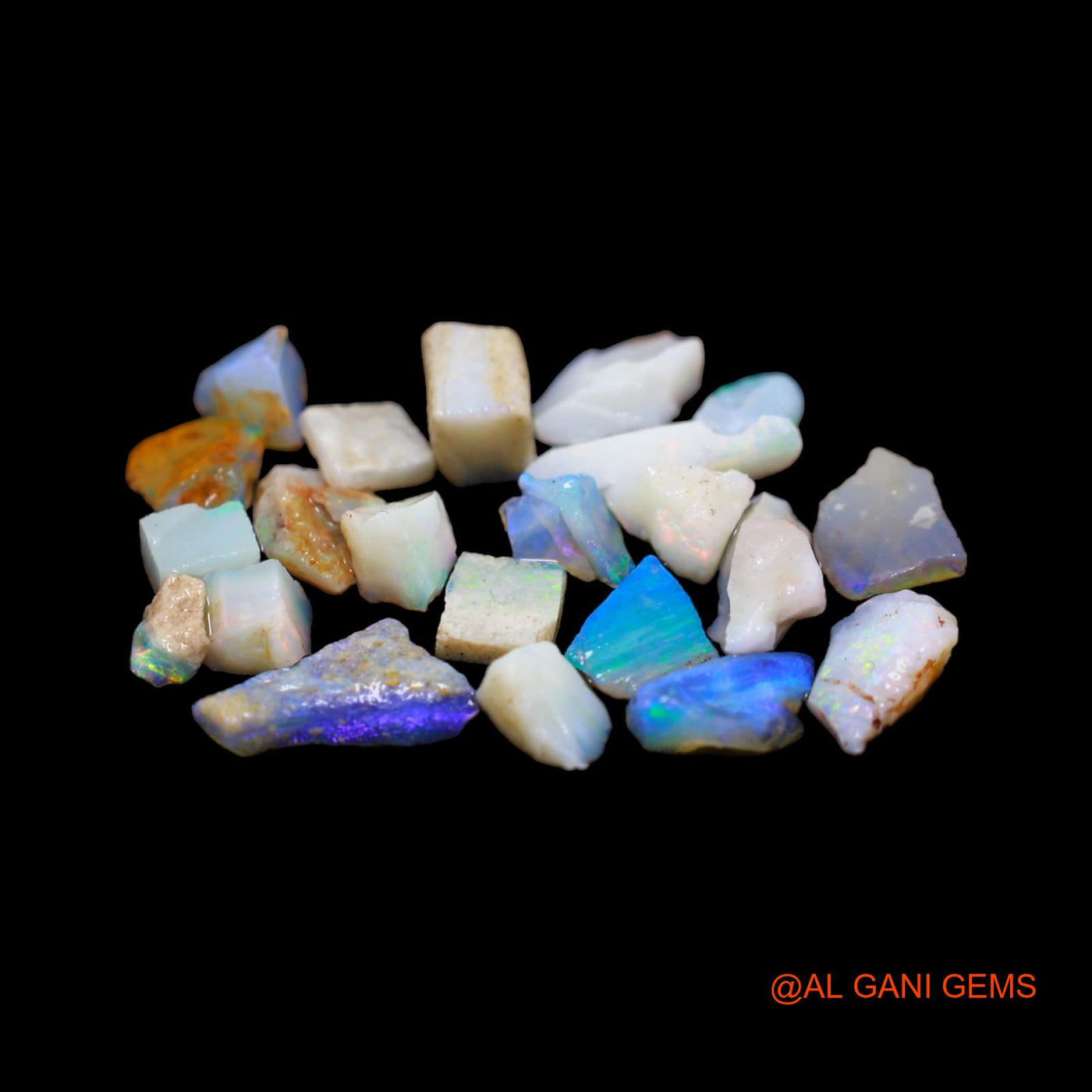 24 Pcs Wholesale Lot Natural Fire Opal Gemstone 14.00 Cts Loose Fancy Rough From Australia 3X4 TO 3X13 MM RD-202