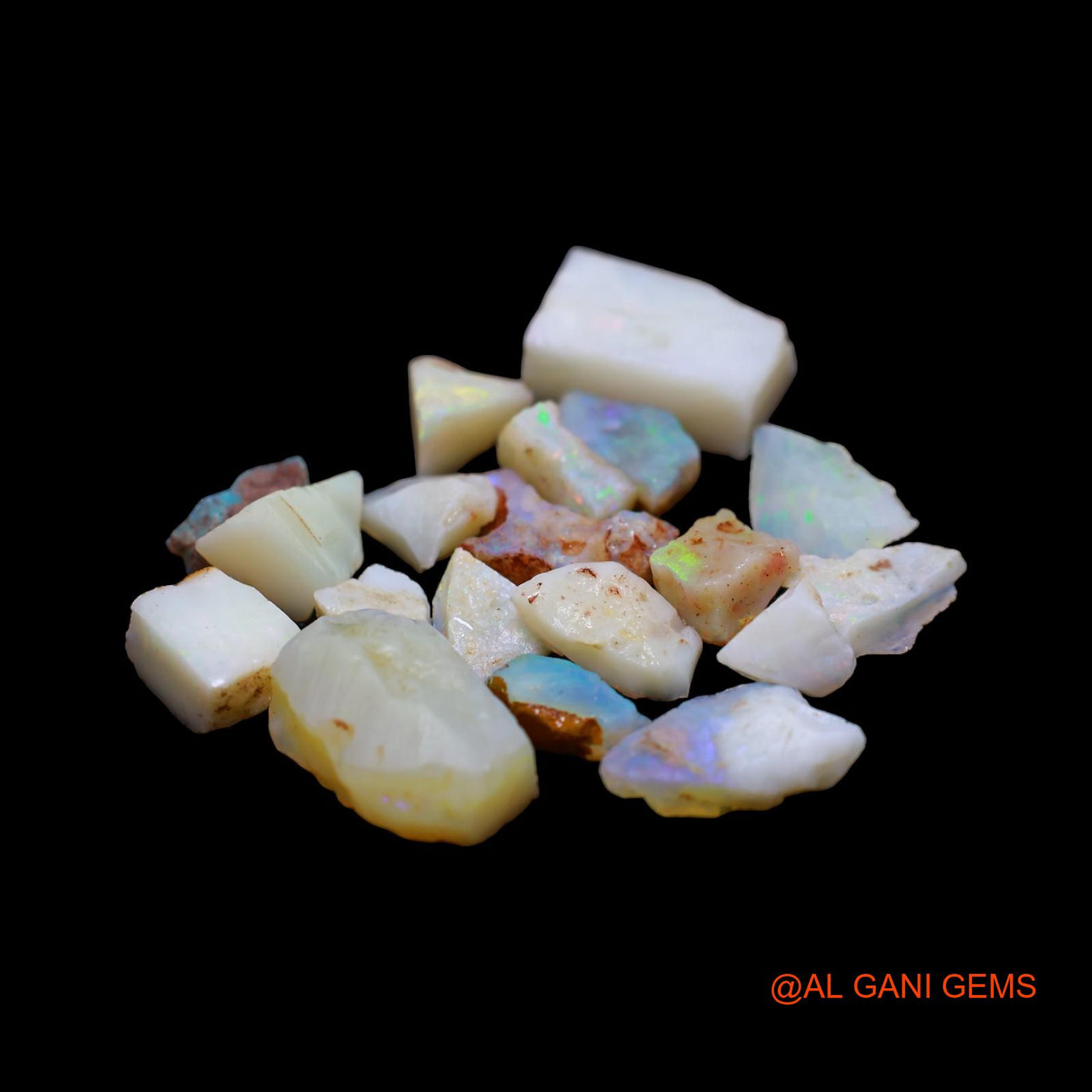 40.00 Cts Natural Australian Fire Opal Fancy Rough 19 Pcs Wholesale Lot Loose Gemstone 6X6 TO 10X16 MM RD-203