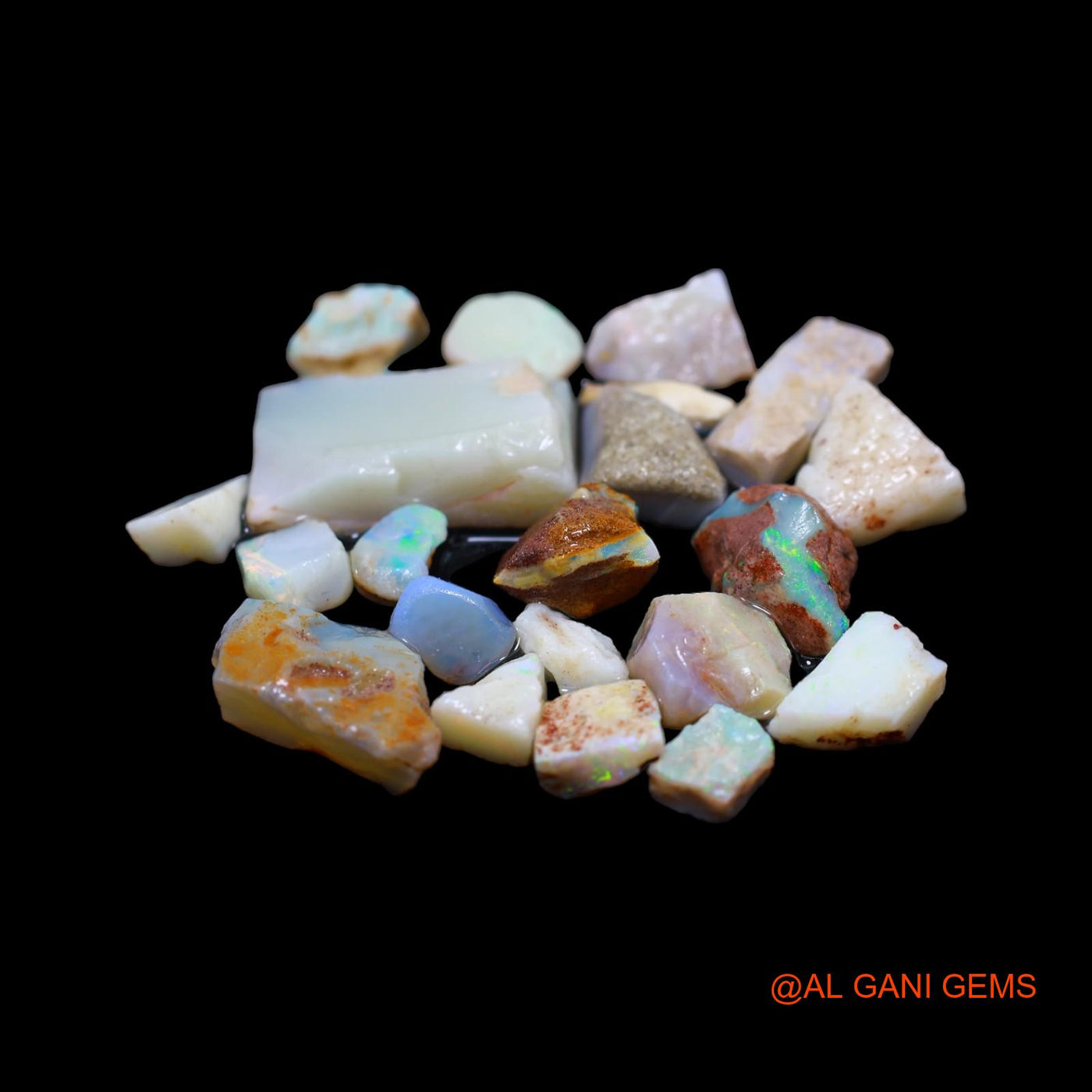Natural Fire Opal Loose Gemstone Fancy Rough From Australia 20 Pcs Wholesale Lot 50.00 Cts 5X6 TO 12X21 MM RD-204
