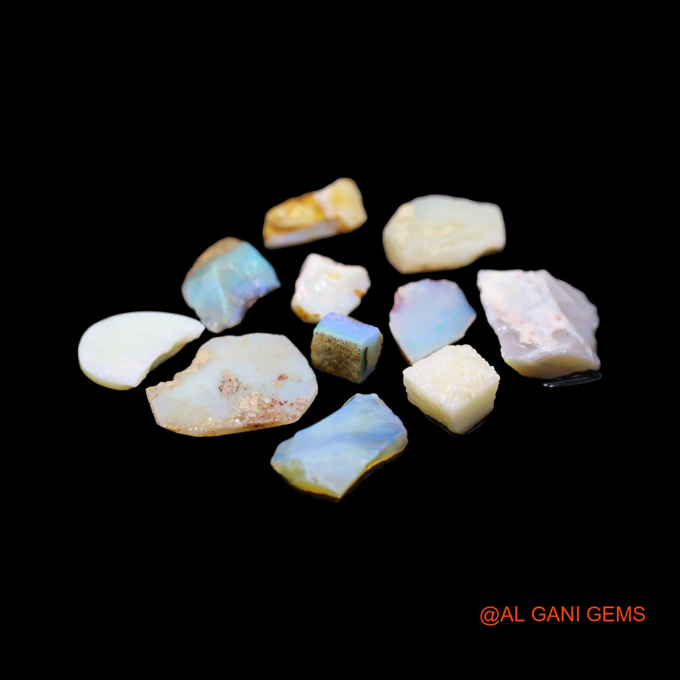 11 Pcs 30.00 Cts Natural Australian Fire Opal Loose Gemstone Fancy Rough Wholesale Lot 5X6 TO 13X18 MM RD-205