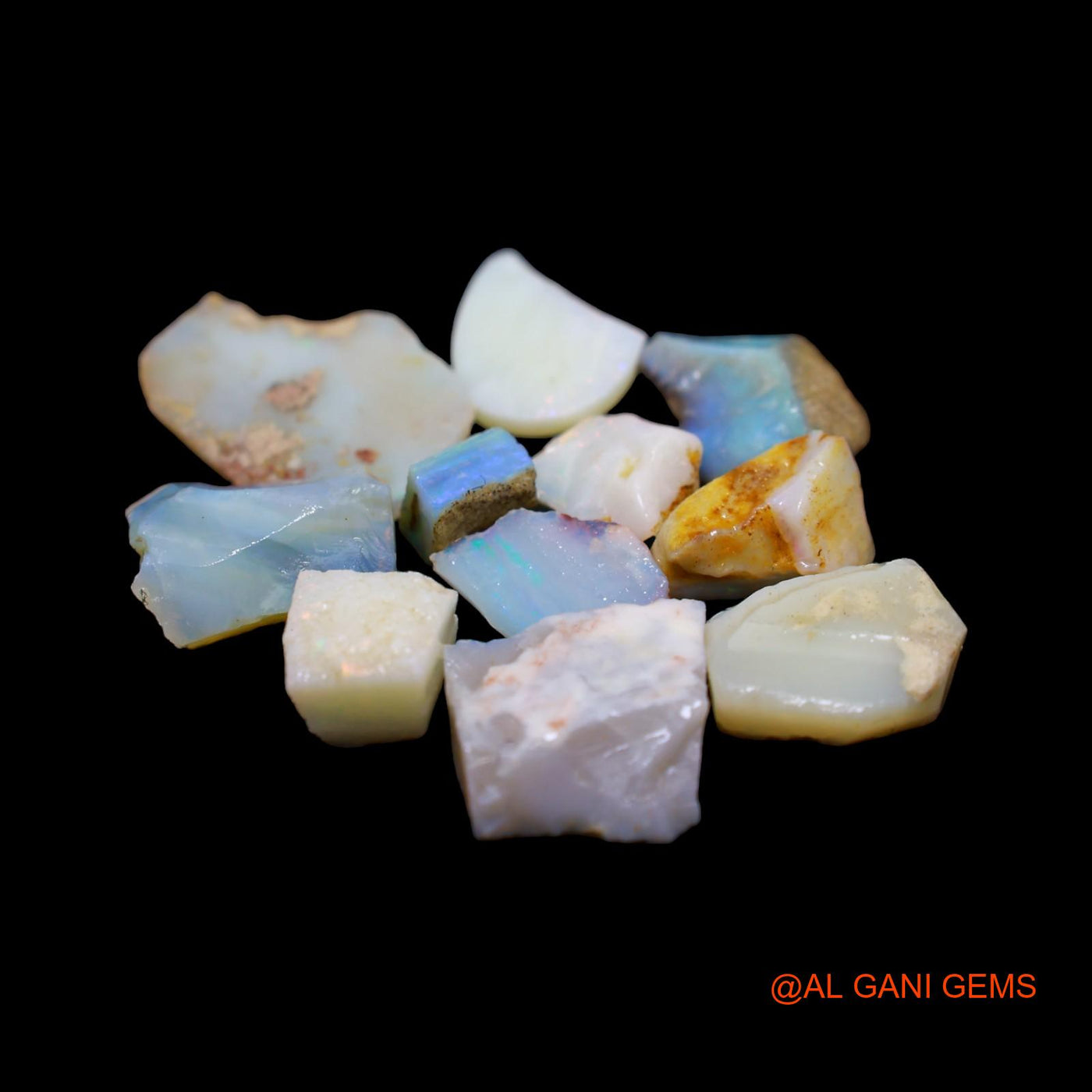 11 Pcs 30.00 Cts Natural Australian Fire Opal Loose Gemstone Fancy Rough Wholesale Lot 5X6 TO 13X18 MM RD-205