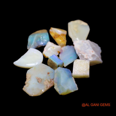 11 Pcs 30.00 Cts Natural Australian Fire Opal Loose Gemstone Fancy Rough Wholesale Lot 5X6 TO 13X18 MM RD-205