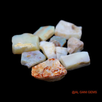 10 Pcs 39.00 Cts Natural Australian Fire Opal Loose Gemstone Fancy Rough Wholesale Lot 7X7 TO 15X17 MM RD-208